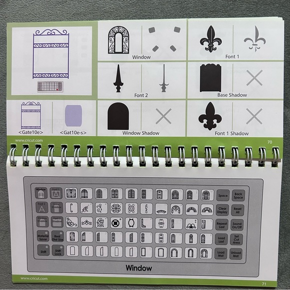 Cricut ORNAMENTAL IRON shapes & font - Picture 11 of 14